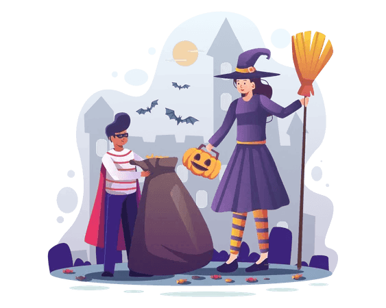 2048 Gör dig redo för en skrämmande rolig Halloween med denna samling av Halloween Illustrationer. Från flinande jack-o'-lanternor och kusliga spöken till svarta katter och hemsökta hus, dessa illustrationer fångar spänningen och rysningen av Halloween. Dessa konstverk är idealiska för festinbjudningar, säsongsbetonade dekorationer och sociala medier och väcker den kusliga spänningen i Halloween till liv.