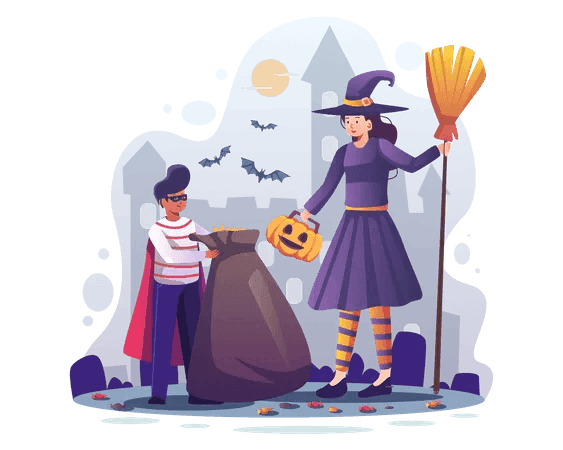 2048 Przygotuj się na przerażająco zabawne Halloween dzięki tej kolekcji ilustracji na Halloween. Od uśmiechniętych lampionów z dyni i upiornych duchów po czarne koty i nawiedzone domy, te ilustracje oddają dreszczyk emocji i dreszcze Halloween. Idealne na zaproszenia na przyjęcia, dekoracje sezonowe i media społecznościowe, te dzieła sztuki ożywiają upiorne emocje Halloween.