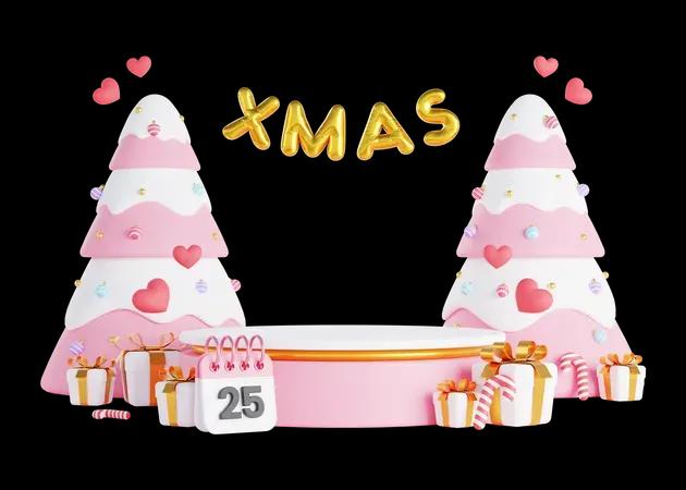 2048 Dale alegría festiva a tus proyectos con esta colección de ilustraciones navideñas en 3D. Desde árboles bellamente decorados y adornos brillantes hasta Papá Noel y cajas de regalo, estas ilustraciones en 3D capturan la calidez y la alegría de la temporada. Ideales para felicitaciones navideñas, promociones de temporada y redes sociales, estas ilustraciones añaden un toque de magia a las celebraciones navideñas.